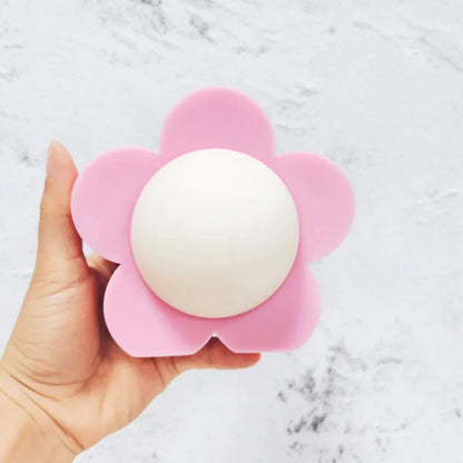 Pastel Flower Shaped Silicone Candles Mould