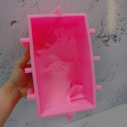 Half David Face Candle Mould