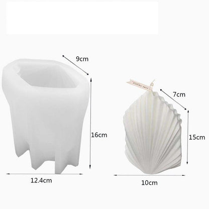 Handcrafted Scallop-Shaped Candle Mould for Elegant Home Décor Candles Moulds