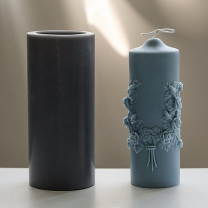 Handmade Cylindrical Scented Candle DIY Mould Candles Moulds