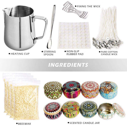 Handmade Scented Candle making Kit - DIY Candle Making Kit