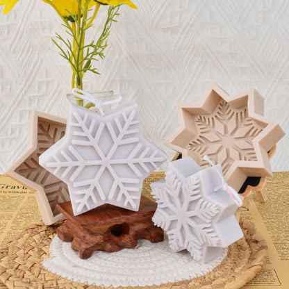 Snowflake Silicone Candle mould