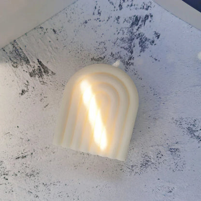 Boho Rainbow Arch Candle Silicone Mould