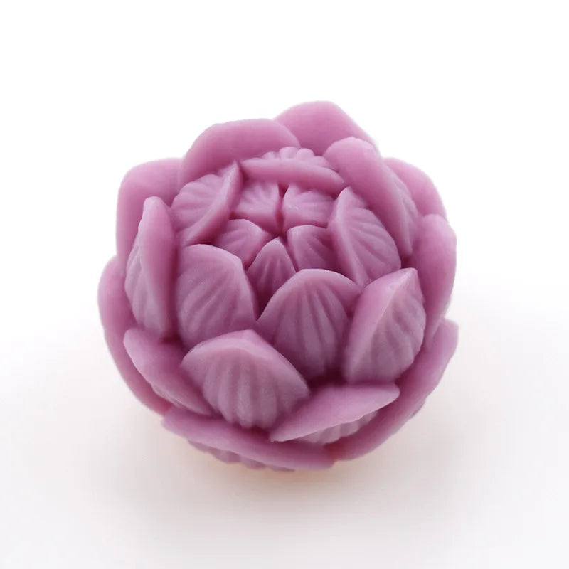 DIY 3D Lotus Bloom Candles Mould