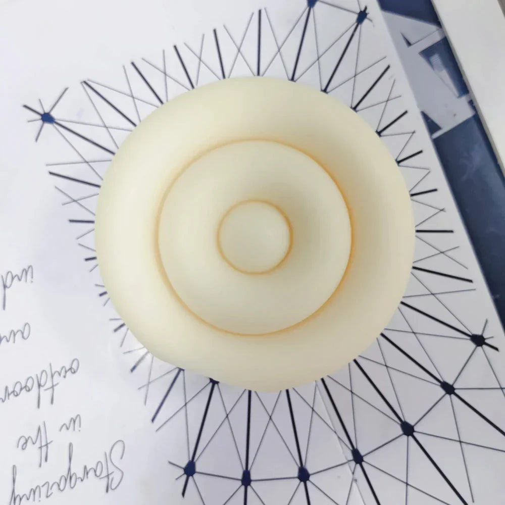 Boho Round Doughnut Candle Mould