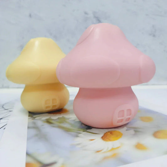 Cute Mushroom House Candle Mould - Fairy Gnome Home