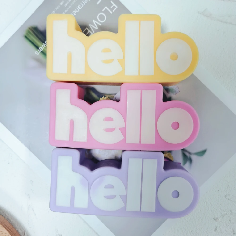 Hello Silicone Candle Mould