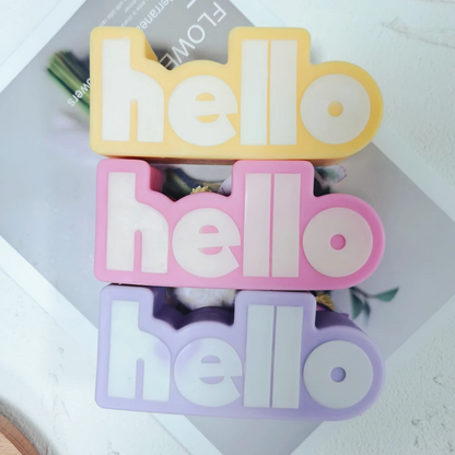 Hello Silicone Candle Mould