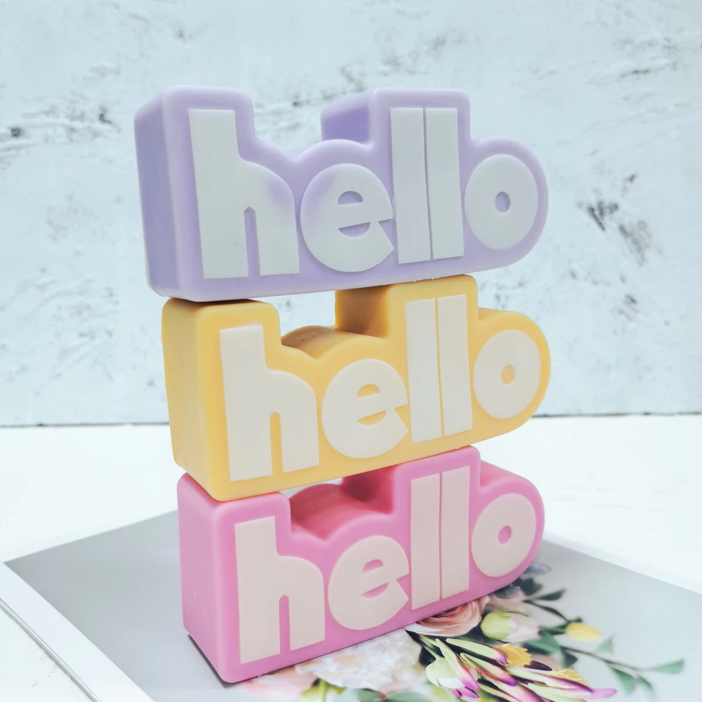 Hello Silicone Candle Mould
