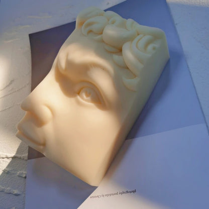 Half David Face Candle Mould