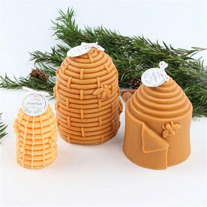 Honeycomb Design Silicone Candle Mould for Bee Wax Candle Making Candles Moulds