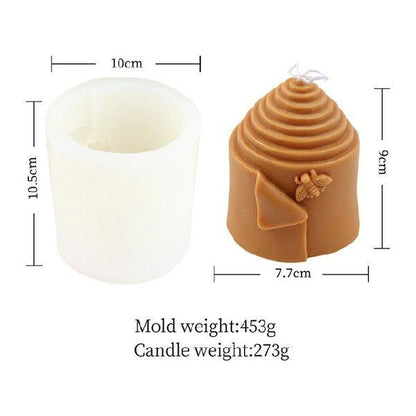 Honeycomb Design Silicone Candle Mould for Bee Wax Candle Making Candles Moulds