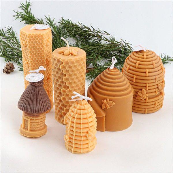 Honeycomb Design Silicone Candle Mould for Bee Wax Candle Making Candles Moulds