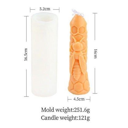 Honeycomb Design Silicone Candle Mould for Bee Wax Candle Making Candles Moulds