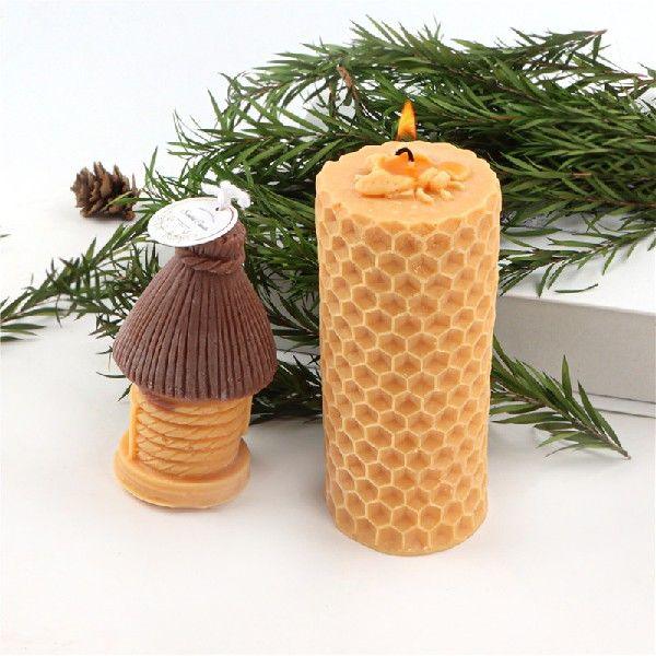 Honeycomb Design Silicone Candle Mould for Bee Wax Candle Making Candles Moulds