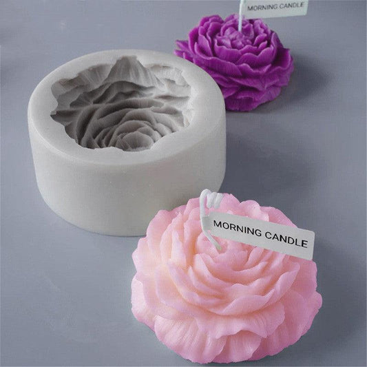 Large Peony Lotus Handmade Candle Silicone Mould Candles Moulds