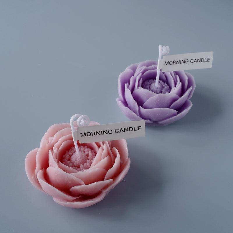 Large Silicone Mould for Handmade Peony Lotus Candles & Soaps Candles Moulds