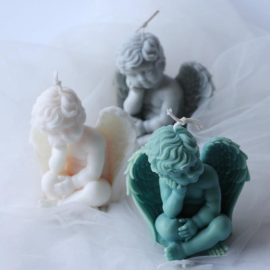 Lost in Thoughts Little Angel candle silicone Mould Candles Moulds