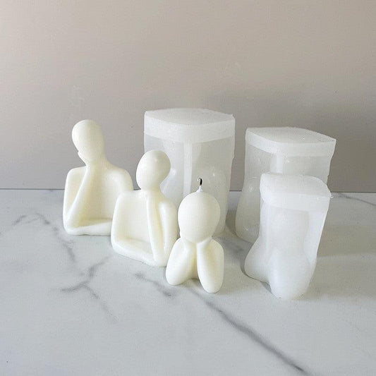 Lost in Thoughts Thinking Candle Silicone Mould Candles Moulds