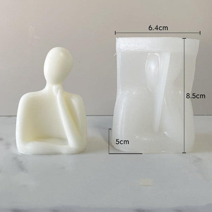 Lost in Thoughts Thinking Candle Silicone Mould Candles Moulds