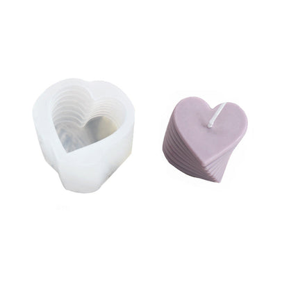 Love in Motion: Rotating Heart Candle Silicone Mould Candles Moulds