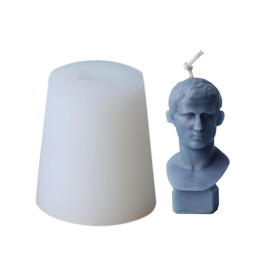 Marcus Vipsanius Agrippa Portrait Candle Mould - Unique Roman General Collectible Candles Moulds