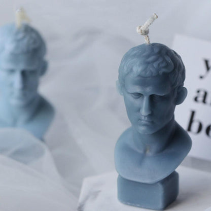 Marcus Vipsanius Agrippa Portrait Candle Mould - Unique Roman General Collectible Candles Moulds