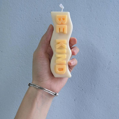 Melt Me Candle Mould - 6 Typo Candle Moulds - Alphabet wavy candle Mould Candles Moulds