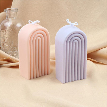 Arch Candle Mould Rainbow U Shaped