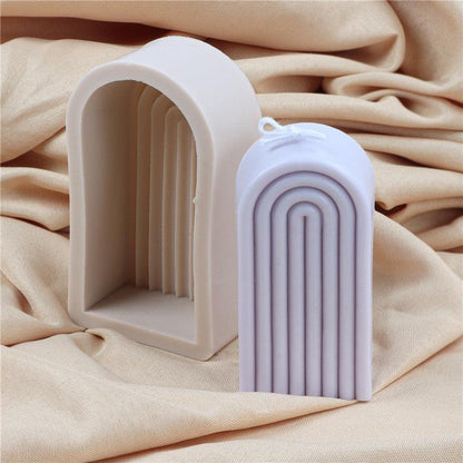 Arch Candle Mould Rainbow U Shaped
