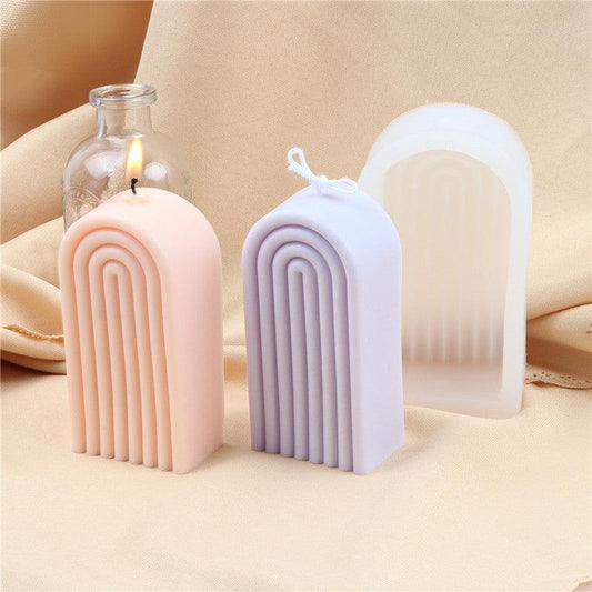 Arch Candle Mould Rainbow U Shaped