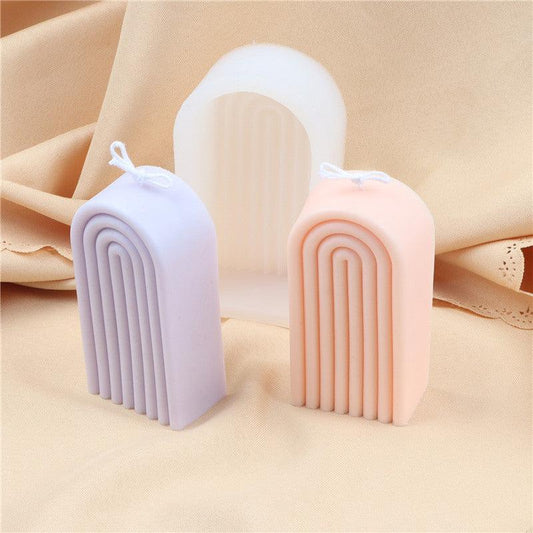 Arch Candle Mould Rainbow U Shaped