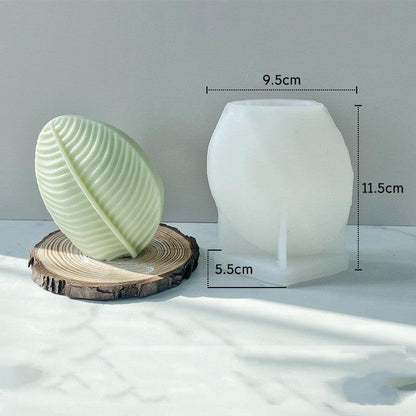 Nordic Style Leaf Candles Silicone Mould
