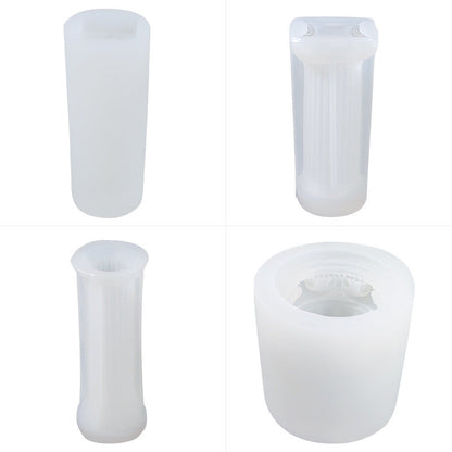 Retro Roman Column Candle Silicone Mould