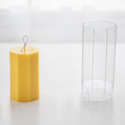 One-Piece Flat-Top Acrylic Hexagon Candle Mould Candles Moulds