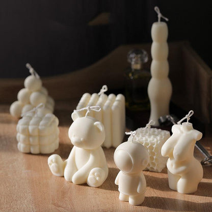 Organic Style Aromatherapy Candle Silicone Moulds Candles Moulds