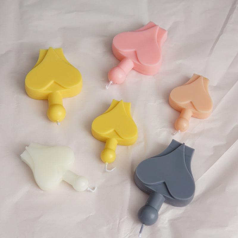 Peach Heart Love Candle Mould - Perfume Bottle Mould