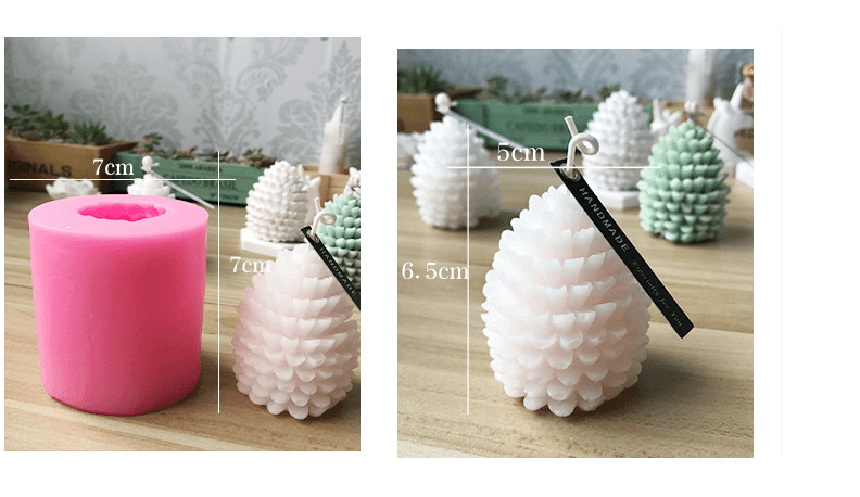 Pine cone candle silicone Mould Candles Moulds