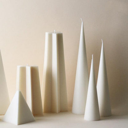 Plastic Candle Mould With Pointed Cone Connecting Stars Candles Moulds