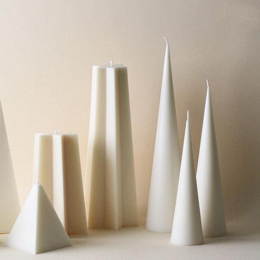 Plastic Candle Mould With Pointed Cone Connecting Stars Candles Moulds