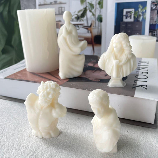 Portrait Statue Decoration Candle Mould Candles Moulds