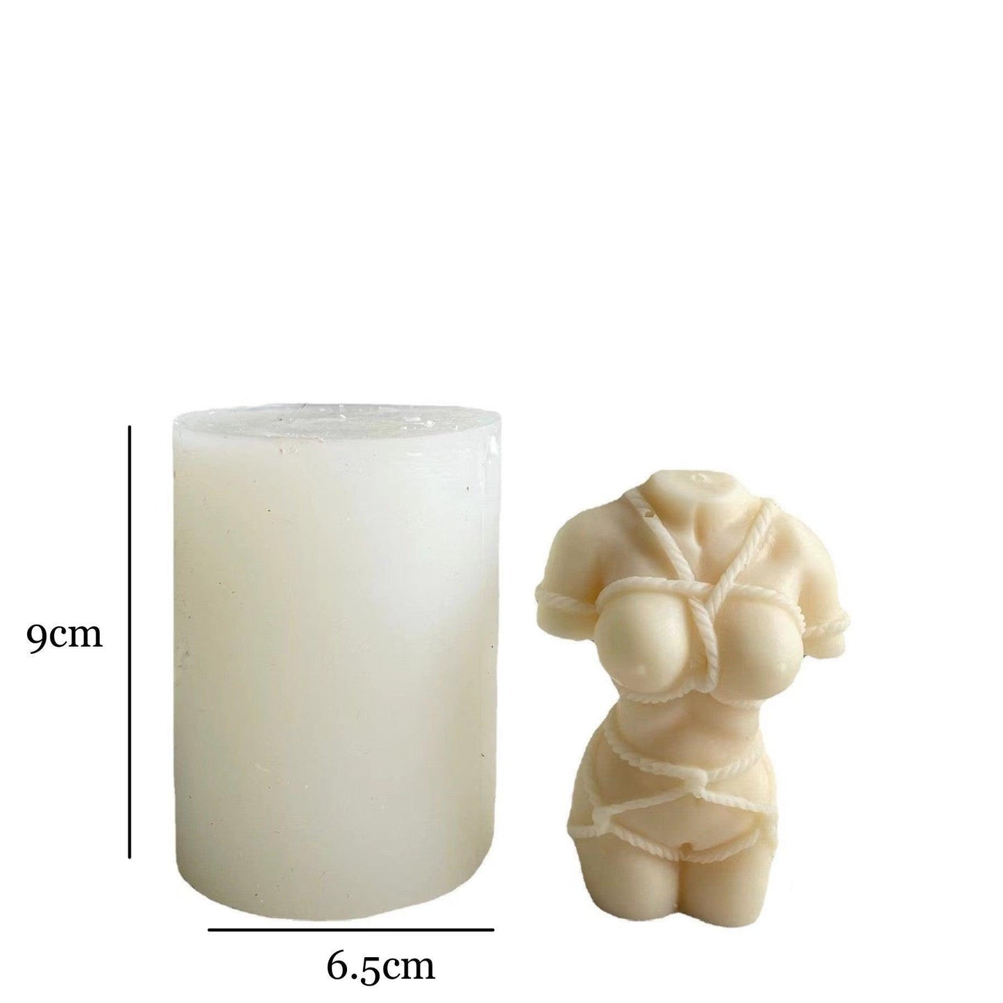 Pregnant tied body Candle Mould Candles Moulds