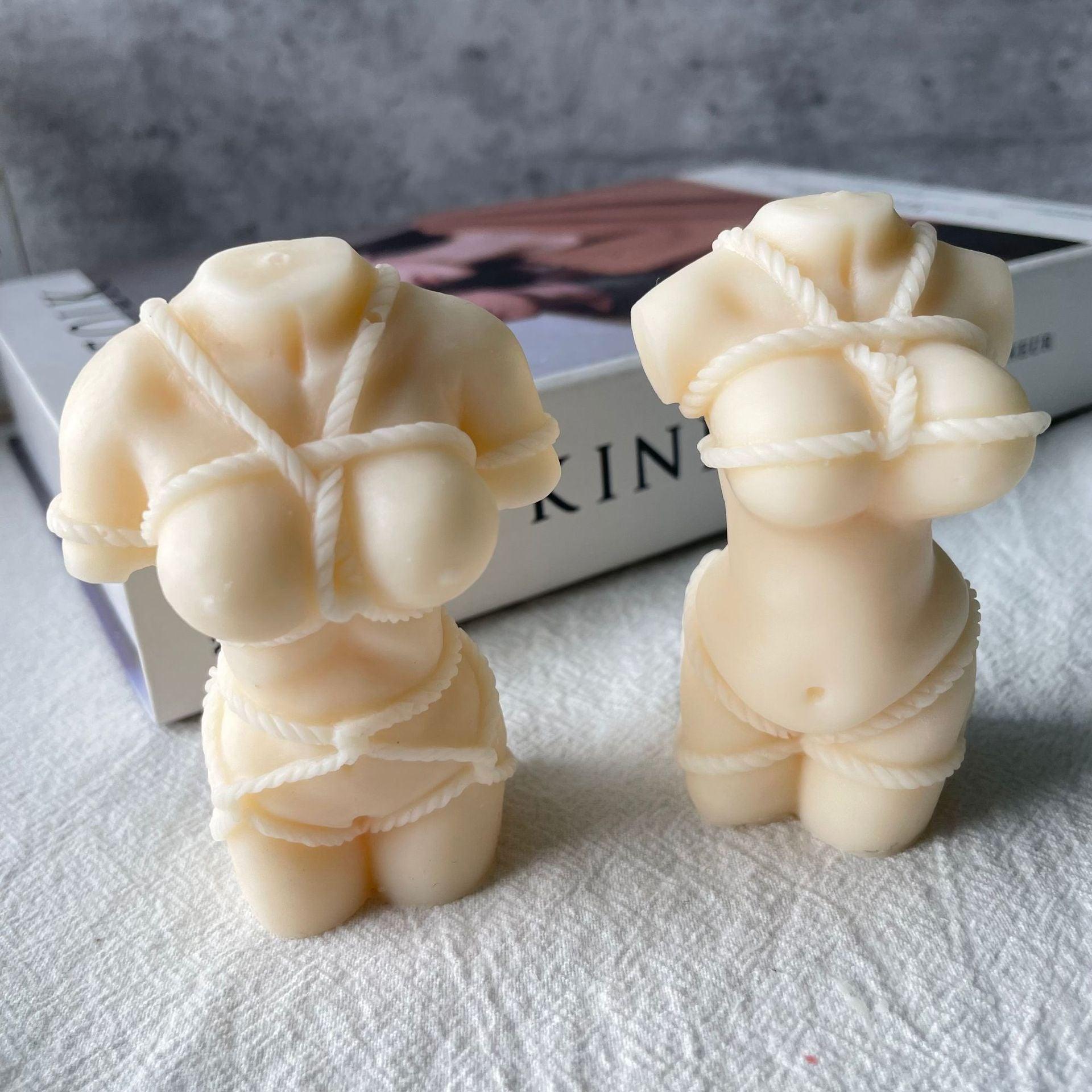 Pregnant tied body Candle Mould Candles Moulds