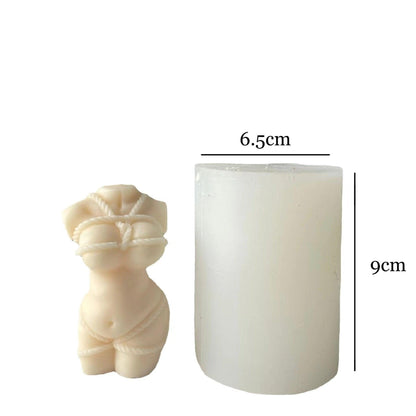 Pregnant tied body Candle Mould Candles Moulds
