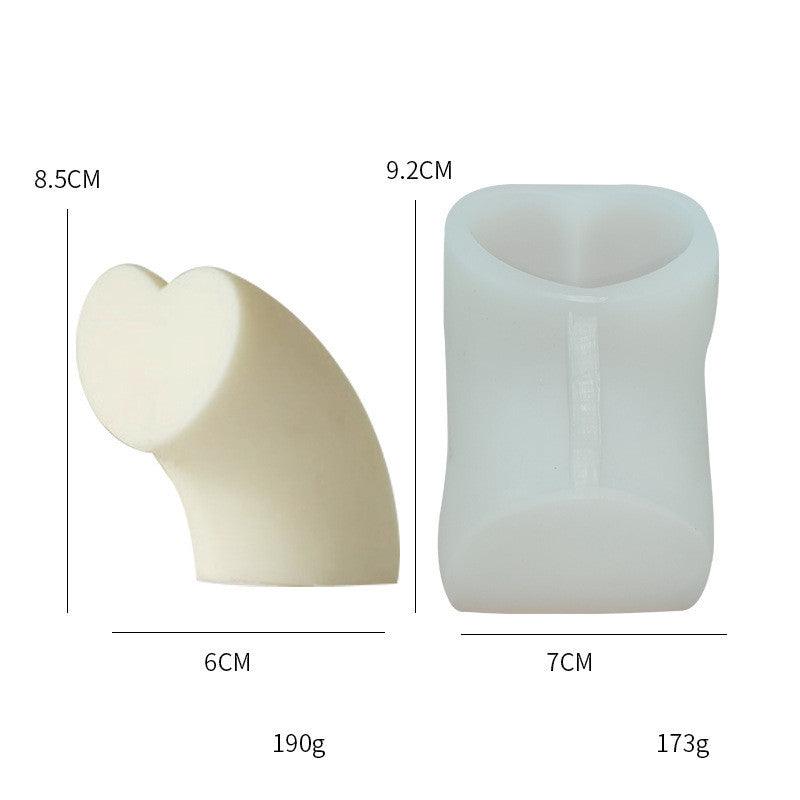 Rainbow Flower Heart Bear Scented Candle Silicone Mould Candles Moulds