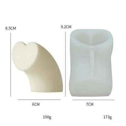 Rainbow Flower Heart Bear Scented Candle Silicone Mould Candles Moulds
