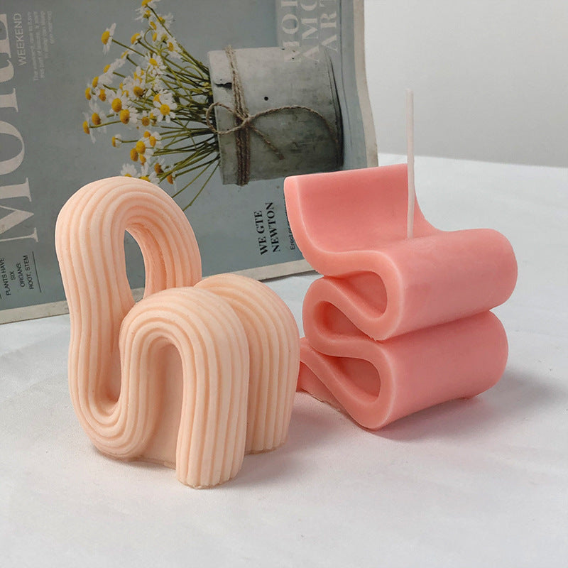 Revamp Decor with Geometric Sofa Chair Aromatherapy Candle Mould - Craft Unique Scents Candles Moulds