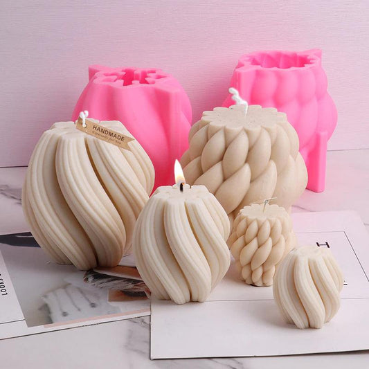 Rotary Geometry Candle Silicone Mould Candles Moulds