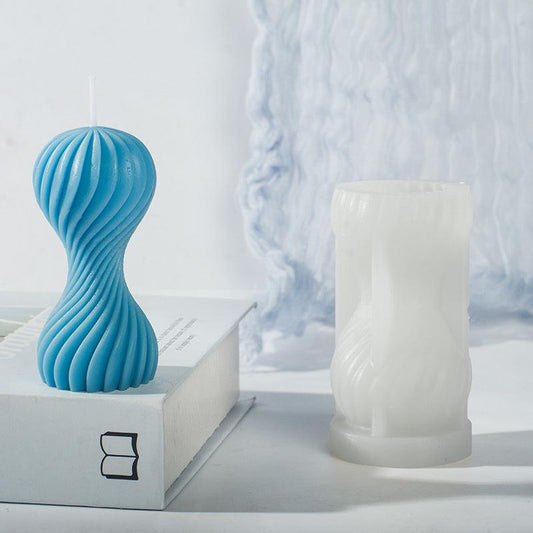 Round Wave Aromatherapy Silicone Candle Mould Candles Moulds