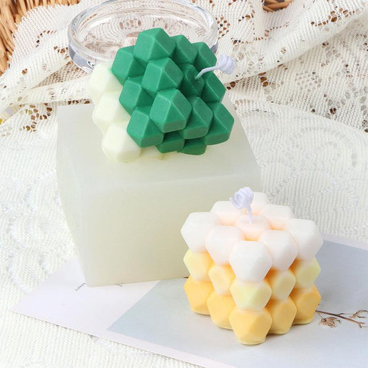 Rubik's Cube Diamond Face Aromatherapy Candle Mould Candles Moulds